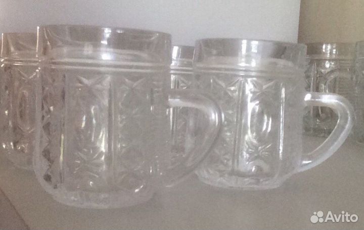Кружка хрустальная 6 шт