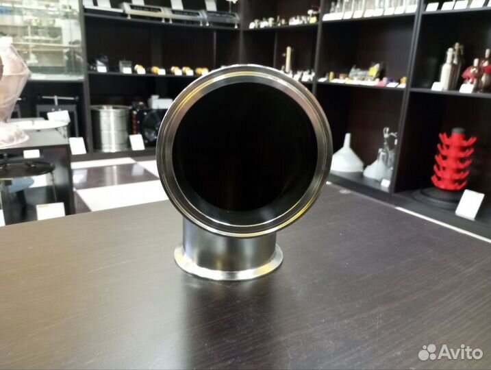 Поворот 90 градусов, 4 дюйма нержавейка