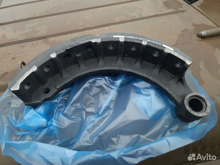 Колодки тормозные урал под однополостной цилиндр в