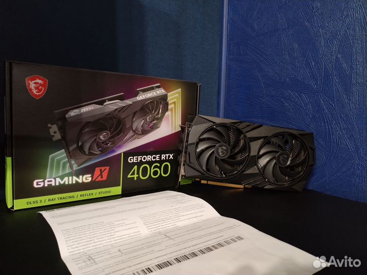 Видеокарта RTX 4060 8 Gb MSI Gaming X