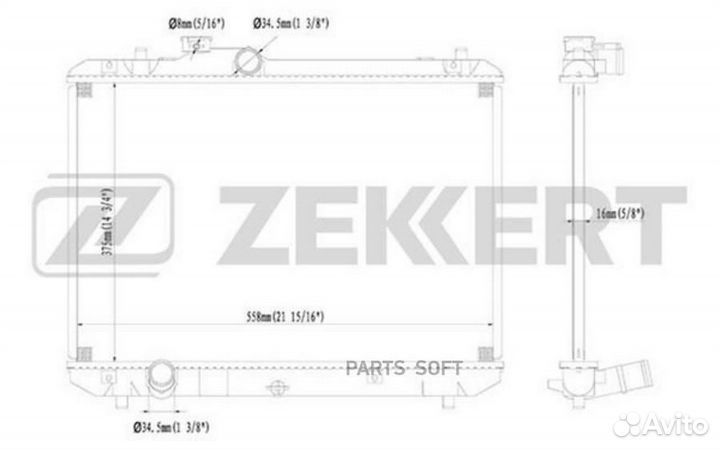 Радиатор охлаждения Сузуки Свифт (MZ EZ) 05