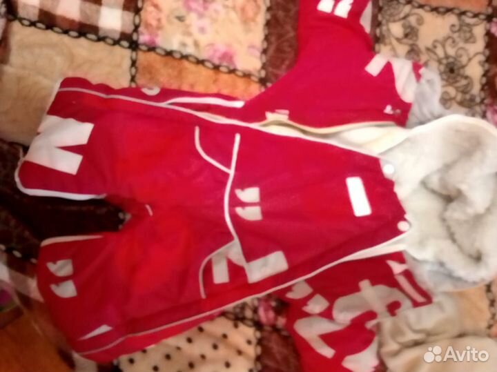 Комбинезон трансформер детский красный с 3х мес