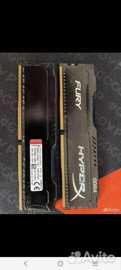 Hyperx fury ddr4 2х4гб