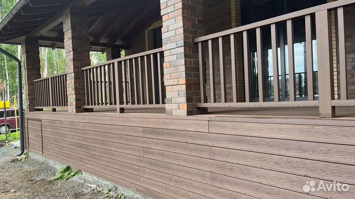 Террасная доска из дпк / Палубная доска
