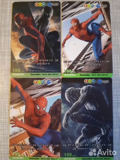 Таксофонные карты. Playboy. Spiderman. Zenit