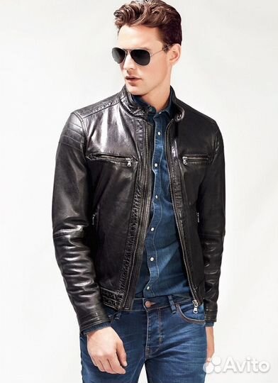 Куртка кожаная Mango Man (новая,с этикеткой)