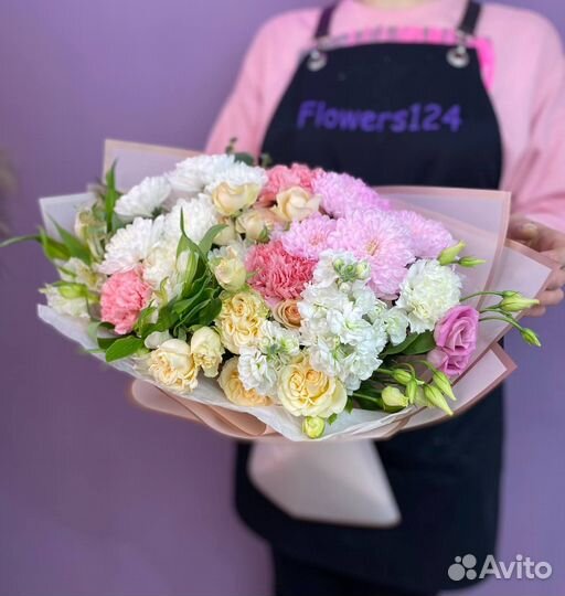 Букет цветы сборный букет доставка Flowers124