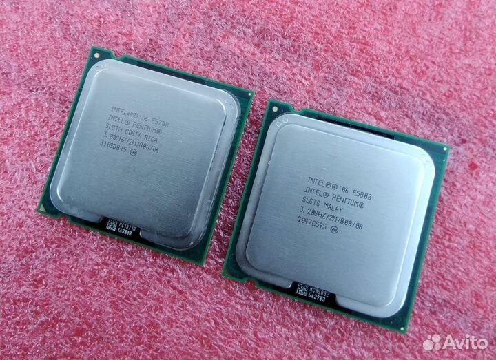 775-S Intel Pentium: E5700, E5800 (3.0 - 3.2GHz)