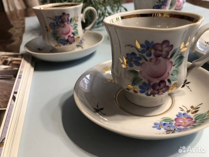 Фарфоровый кофейный сервиз