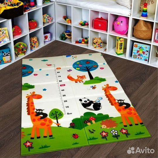 Детский коврик для ползания новый (заводской брак)