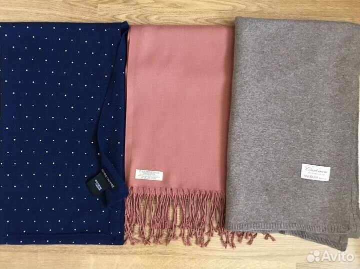 Палантины и шарф, кашемир