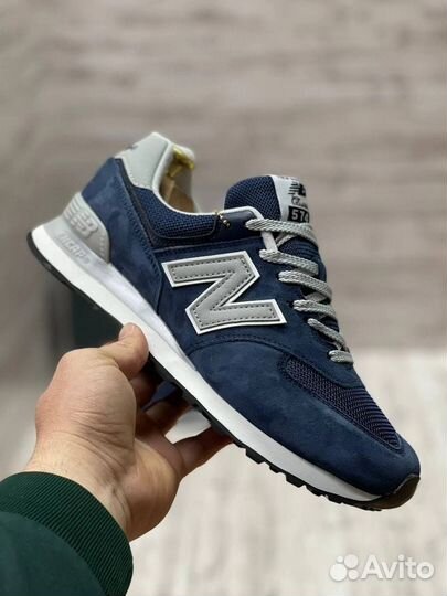 Кроссовки new balance 574 темно синие