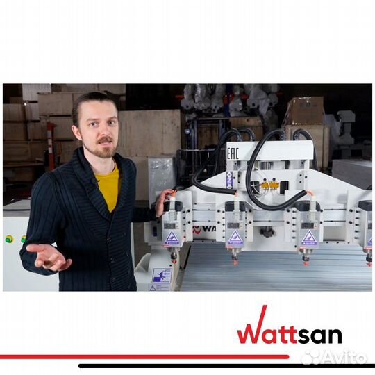 3D Фрезерный станок с чпу с 4 шпинделями wattsan M