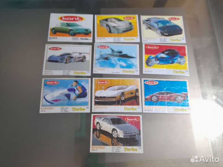 Вкладыши от жвачек разные