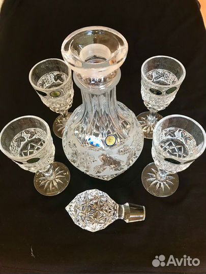 Набор для напитков из хрусталя Bohemia