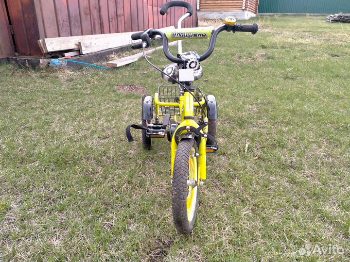 Детский велосипед с ручкой бу