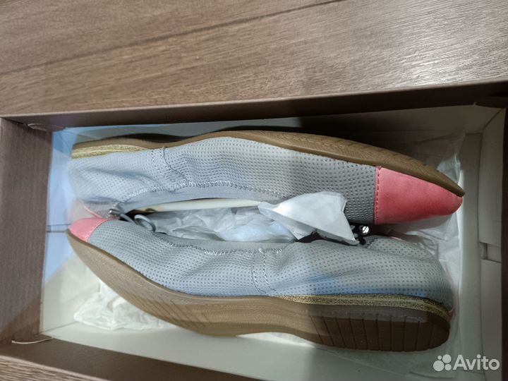 Балетки натуральная кожа 39 р