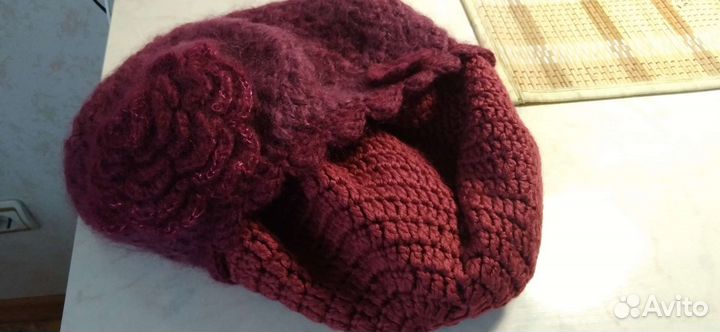 Берет с шарфиком