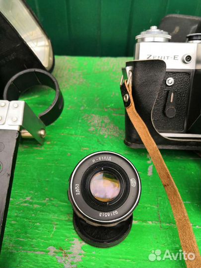 Фотоаппарат Зенит-Е helios-44-2+вспышка луч-м1, з