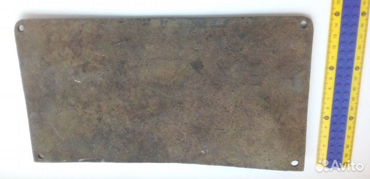 Бронзовая табличка США конец 19 века