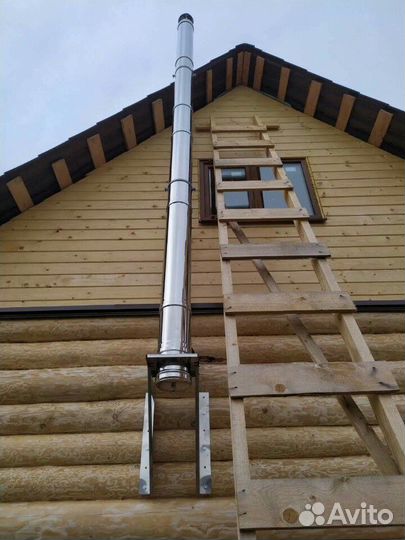 Печи, камины, барбекю.Монтаж сэндвич дымоходов