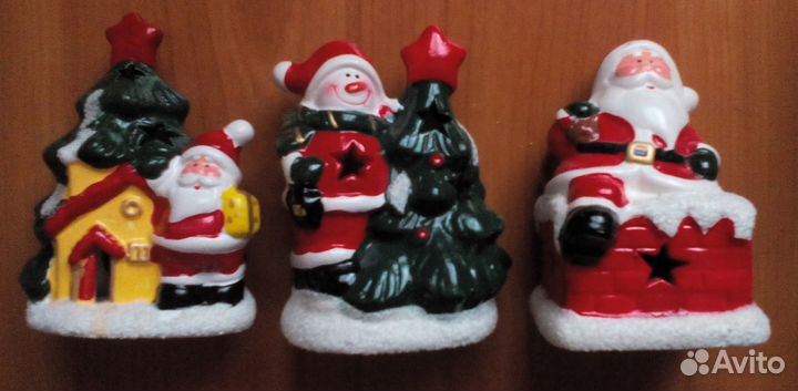 Подсвечник новогодний керамический