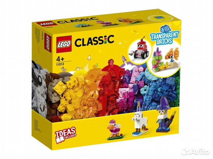 Lego Classic 11013 Прозрачные кубики