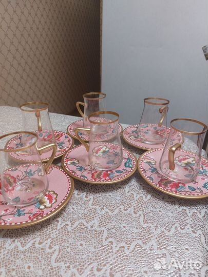 Чайный сервиз новый на 6 персон