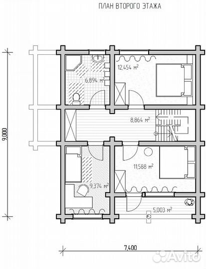 Сруб дома из бревна