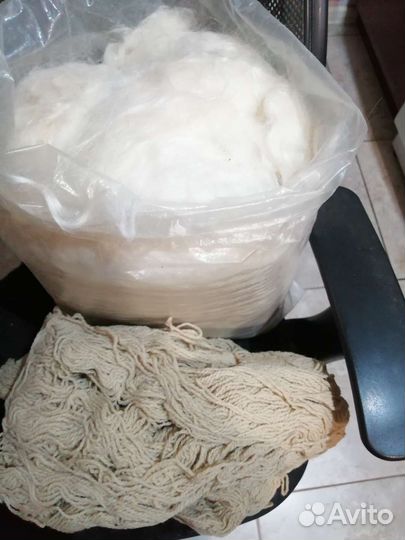 Козий пух серебрянка и пряжа