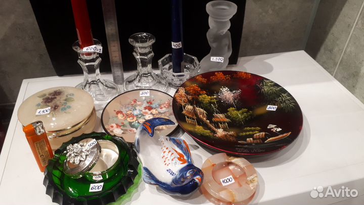 Подсвечник,Ваза китай,пепельницы,шкатулки,тарелка