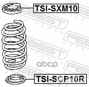 TSI-SCP10R проставка задней пружины нижняя Toy