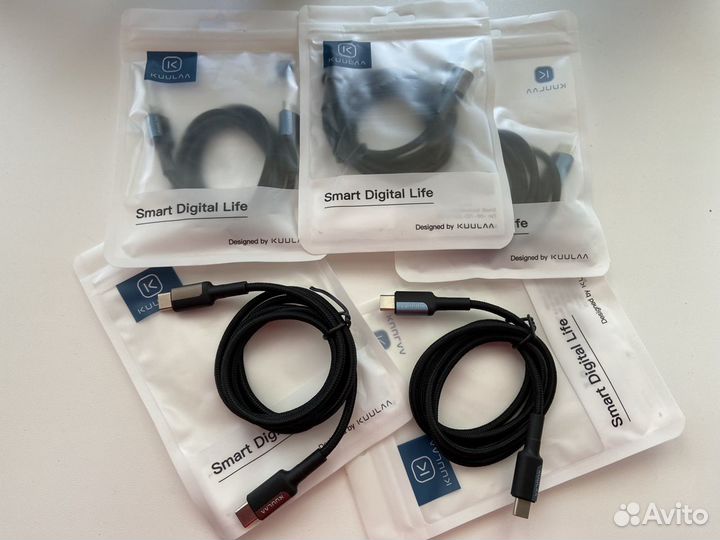 Кабель Kuulaa, USB Type-C, 60 Вт