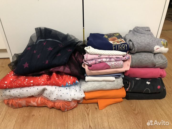Детская одежда для девочек пакетом 104/122