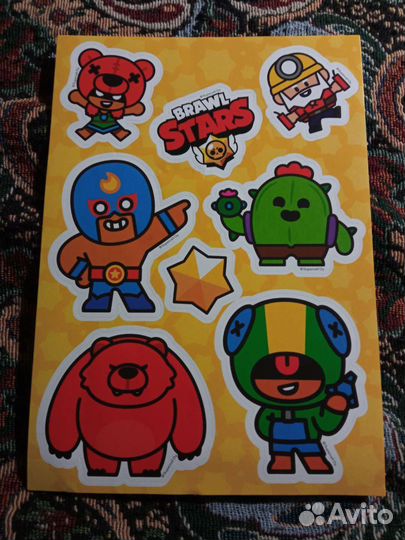 Наклейки бравл старс