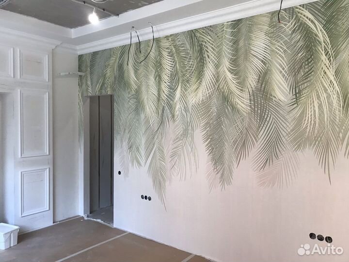 Поклейка обоев