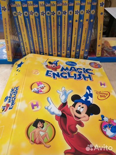 Magic English Disney DVD+Журналы+словарь+наклейки