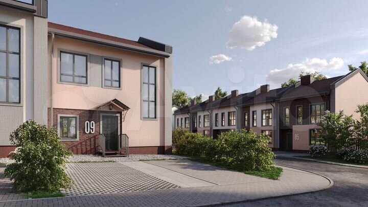 Таунхаус 80 м² на участке 3 сот.