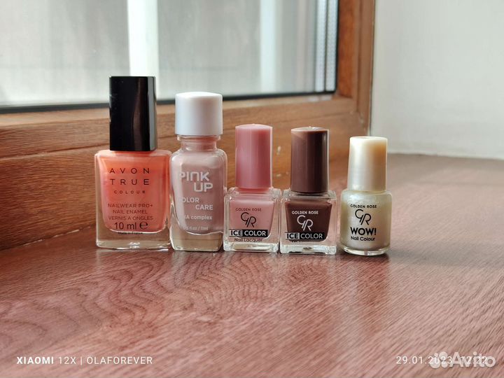 Лак для ногтей 5 шт пакетом