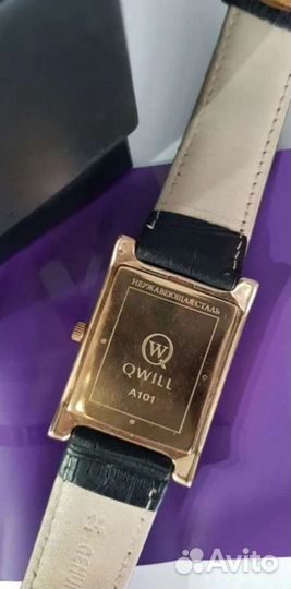 Золотые часы Qwill керамика