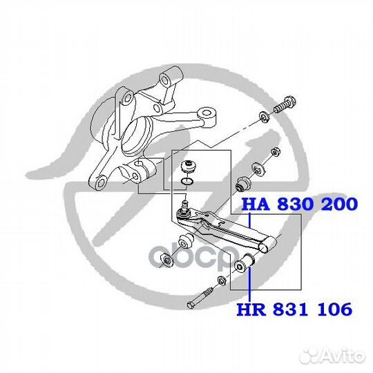 Рычаг перед. ниж. ha830200 Hanse