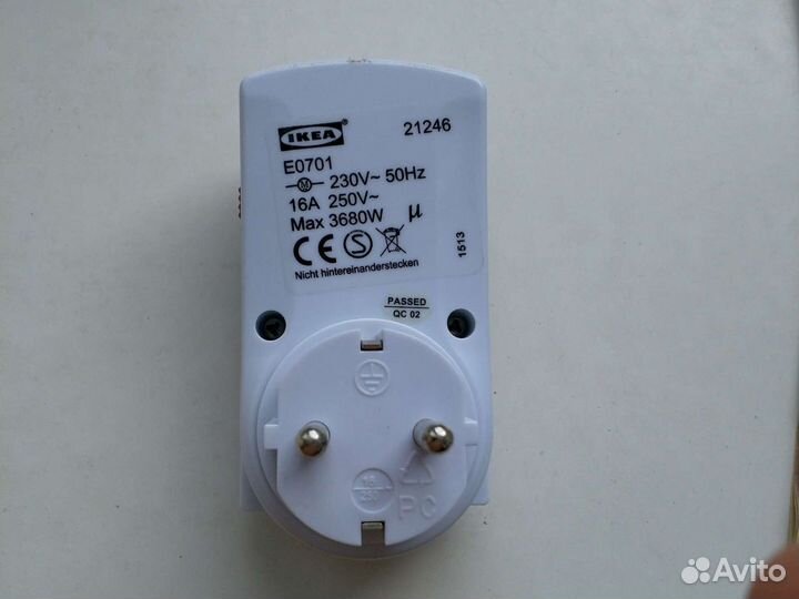 Розетка с таймером суточным IKEA