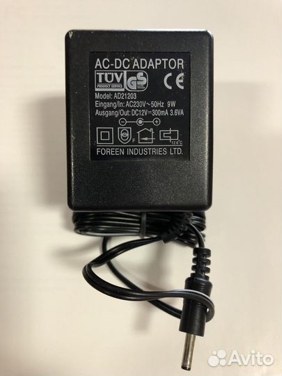 Адаптер блок питания 12v 300 mA