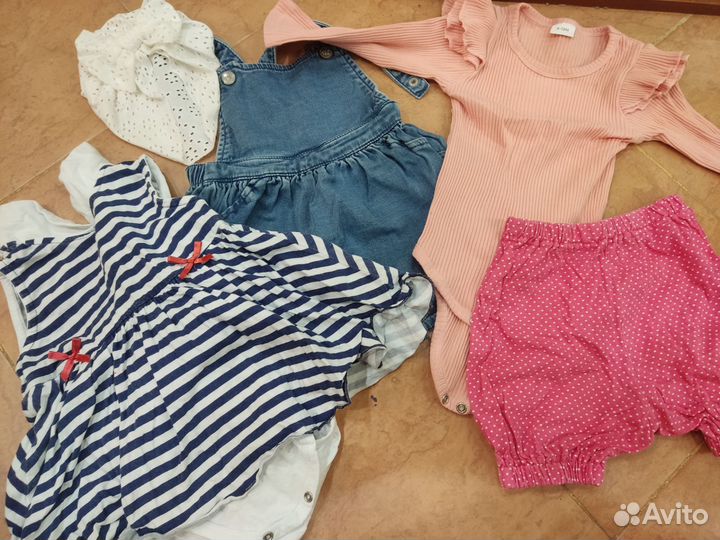 Вещи пакетом на девочку 80-86