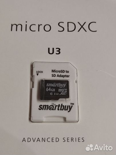 Memory card micro sdxc SB 64gb 10кл 4K U3 90MB/s