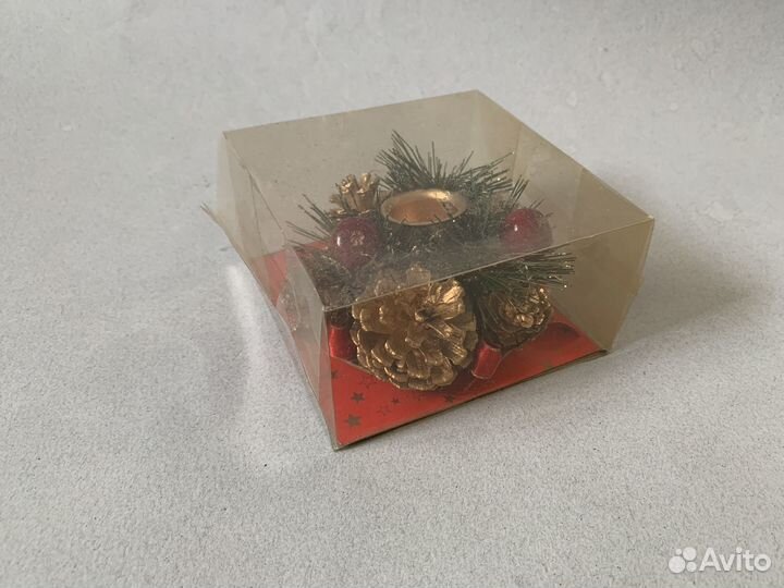 Новый новогодний подсвечник ретро Старинный