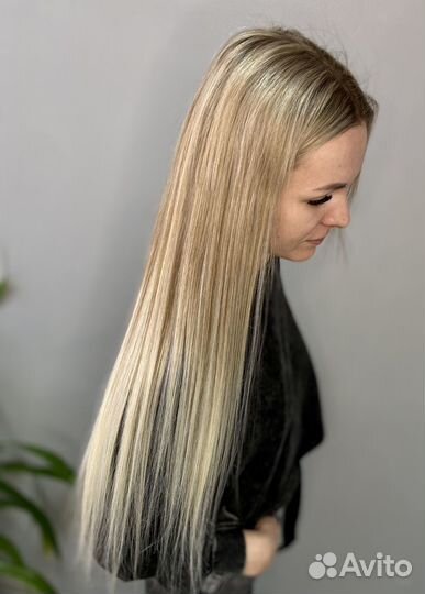 Капсульное наращивание биопротеиновых волос