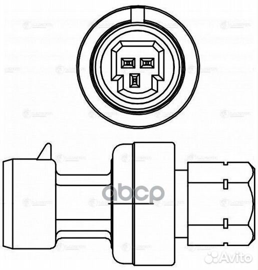 Lrps 0997 luzar Датчик давления хладагента Лада