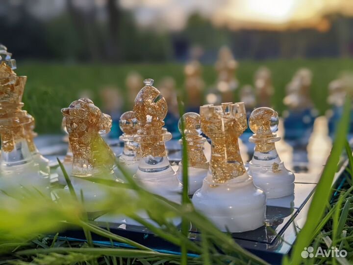 Шахматы из эпоксидной смолы