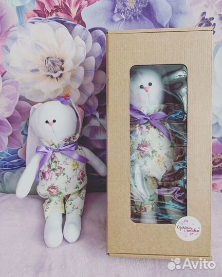 Зайчик из флиса Игрушка для малыша